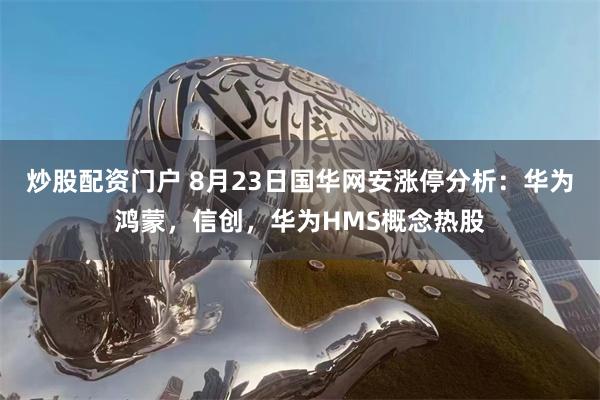 炒股配资门户 8月23日国华网安涨停分析：华为鸿蒙，信创，华为HMS概念热股