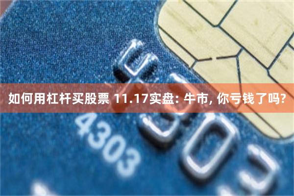 如何用杠杆买股票 11.17实盘: 牛市, 你亏钱了吗?