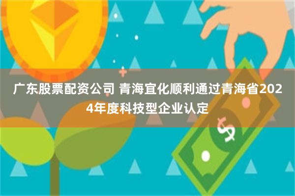 广东股票配资公司 青海宜化顺利通过青海省2024年度科技型企业认定