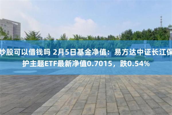 炒股可以借钱吗 2月5日基金净值：易方达中证长江保护主题ETF最新净值0.7015，跌0.54%